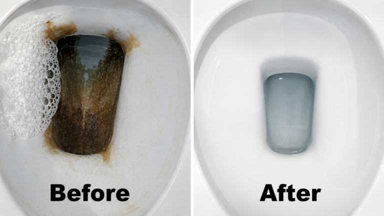 So entfernen Sie hartnäckige Kalk- und Wasserflecken aus der Toilette – mit einfachen Hausmitteln
