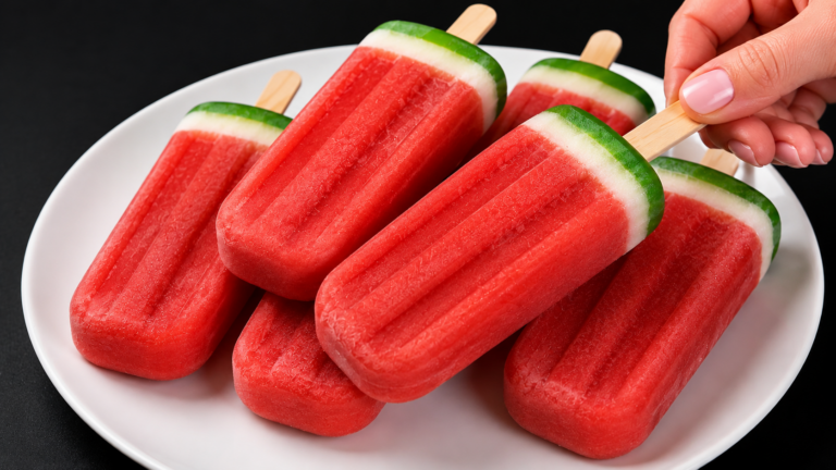 🍉 Kaufen Sie kein Industrie-Eis mehr! Dieses zuckerfreie Wassermelonen-Eis ist der perfekte Sommersnack