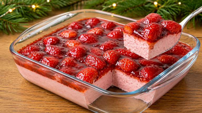 Erdbeertraum ohne Backen – Cremiges Dessert ohne Gelatine, das auf der Zunge zergeht